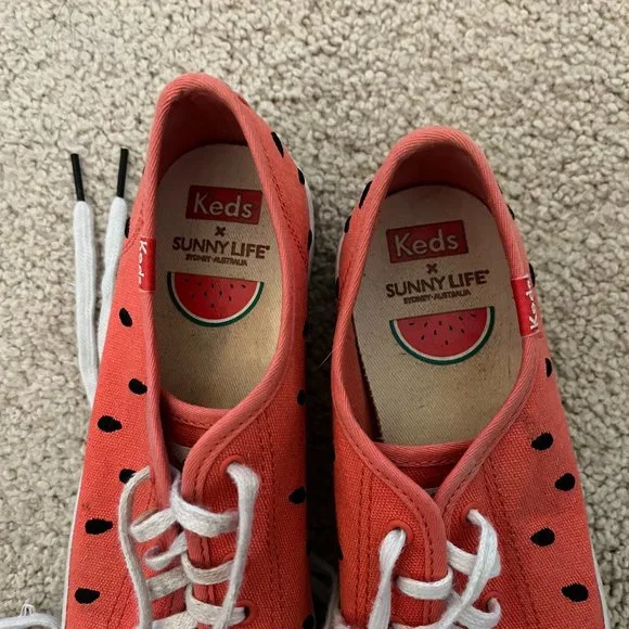 Keds + SunnyLife *Watermelon* Kickstart Sneaker | Gently Used | 6.5 | EUC - Picture 11 of 16